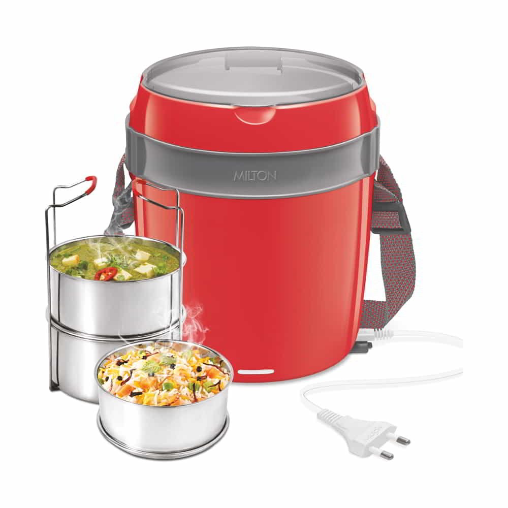 Milton Futron Electric Lunch Box – 4 Stainless Steel Containers (360ml) - Image 4