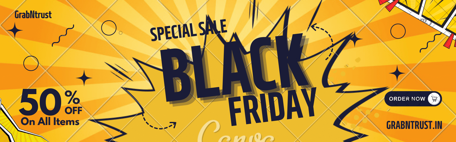 Grey Modern Furniture Promotion Banner